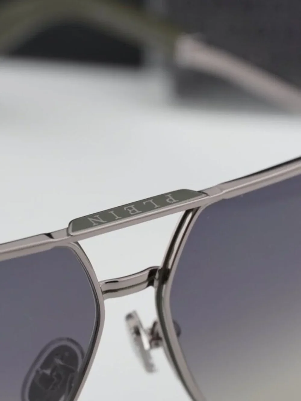 Philipp Plein SPP007V 0508 Aviator Unisex Sunglasses – Gunmetal / Grey